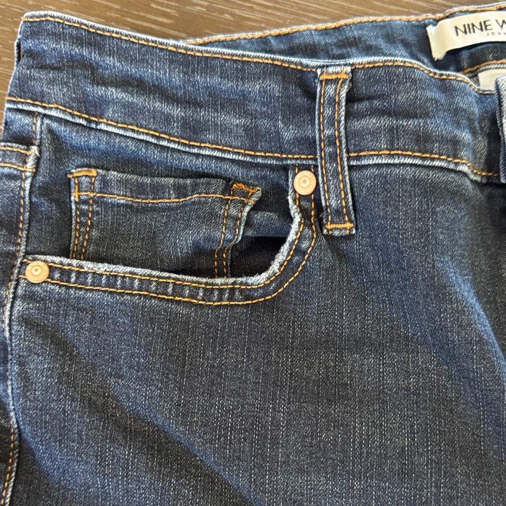 Nine West High Rise Perfect Skinny Dark Blue Jeans - Picture 7 of 8